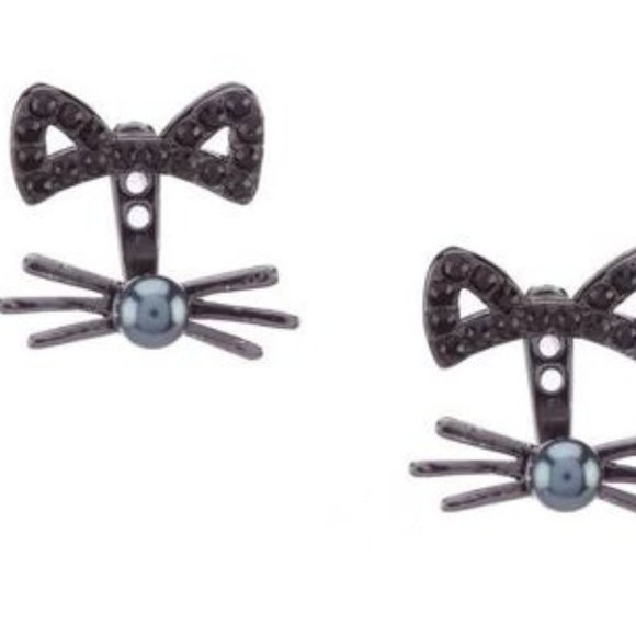 Kate spade black cat earrings - Picture 1 of 9